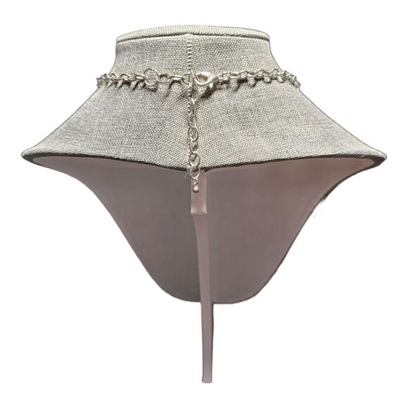 Starry Sapphire Mosaic Statement Necklace - Picture 2 of 12